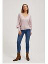 Moodo Rosa Pullover mit V-Ausschnitt von Moodo