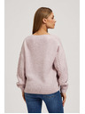 Moodo Rosa Pullover mit V-Ausschnitt von Moodo
