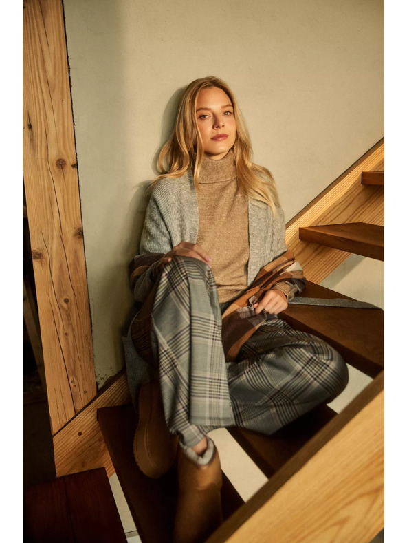 Moodo Rollkragenpullover beige Moodo