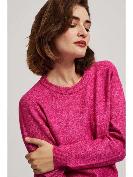 Moodo Pullover mit Bindung fuchsia Moodo