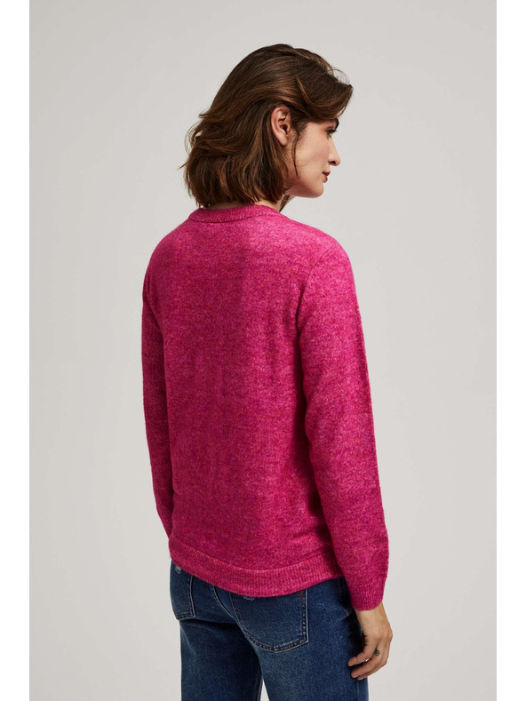 Moodo Pullover mit Bindung fuchsia Moodo
