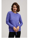 Moodo Pullover mit Bindung lila Moodo