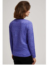 Moodo Pullover mit Bindung lila Moodo