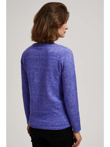 Moodo Pullover mit Bindung lila Moodo