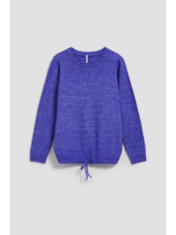 Moodo Pullover mit Bindung lila Moodo