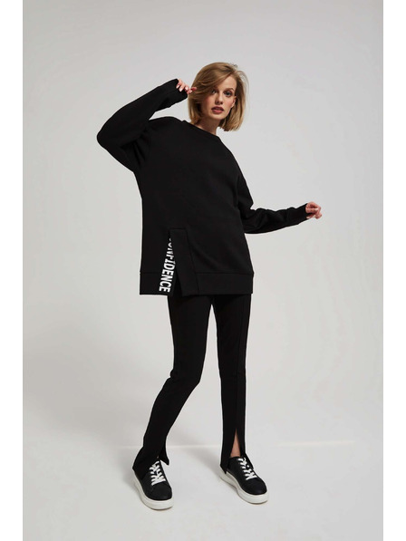 Moodo Oversize Hoodie mit Schriftzug Moodo