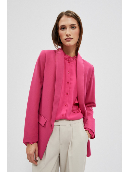 Moodo Glatter Blazer in Rosa von Moodo