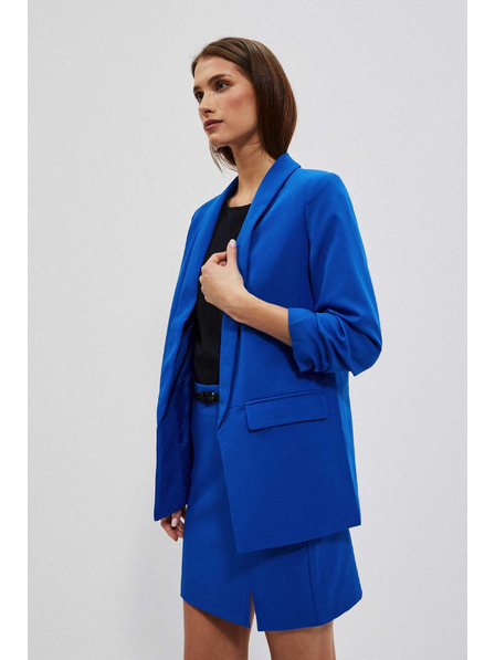 Moodo Glatter Blazer in Blau von Moodo