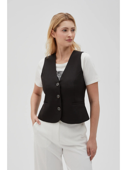 Moodo Schwarze festliche Weste von Moodo