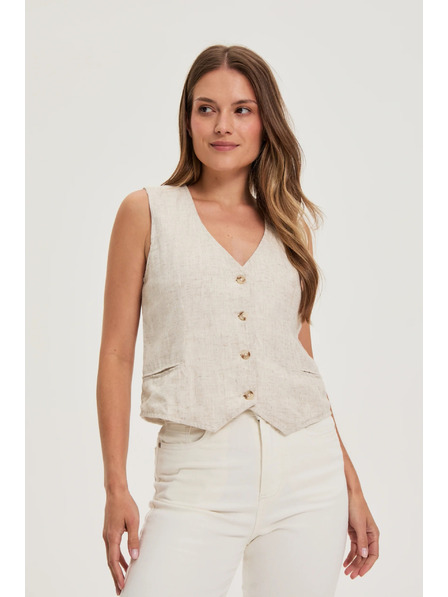 Moodo Weste in Beige von Moodo