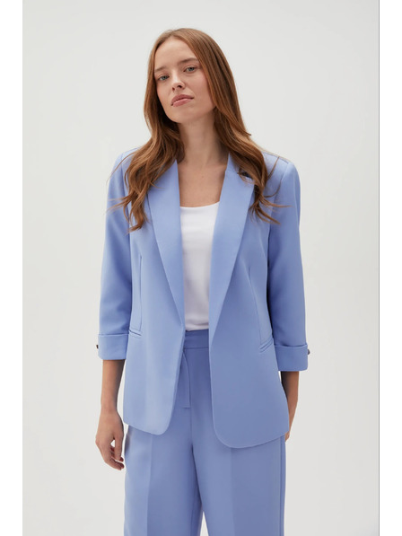 Moodo Sakko mit 3/4-Ärmeln hellblau Moodo