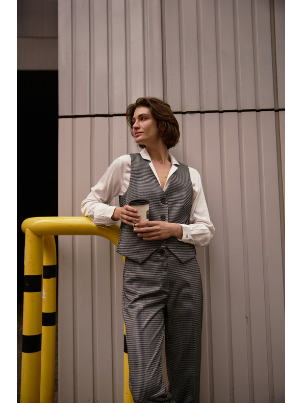 Moodo Elegante Weste grau Moodo