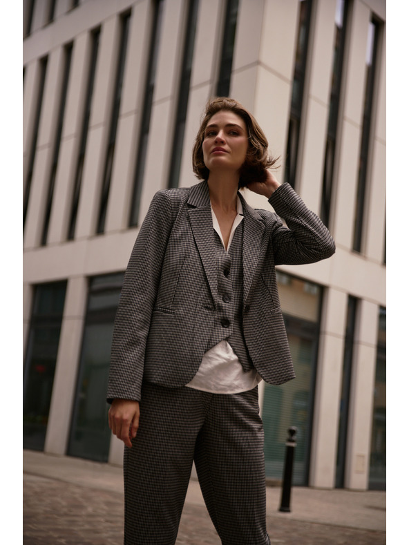 Moodo Einseitiger Blazer grau Moodo