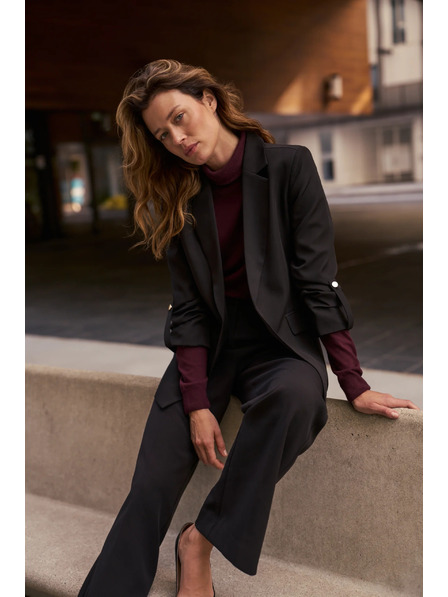 Moodo Sakko mit 3/4-Ärmeln schwarz Moodo