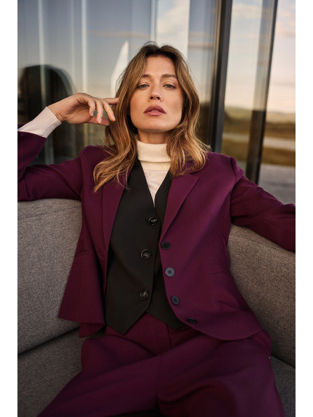 Moodo Kurzes Sakko bordeauxrot Moodo