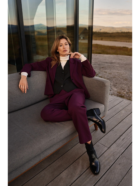 Moodo Kurzes Sakko bordeauxrot Moodo