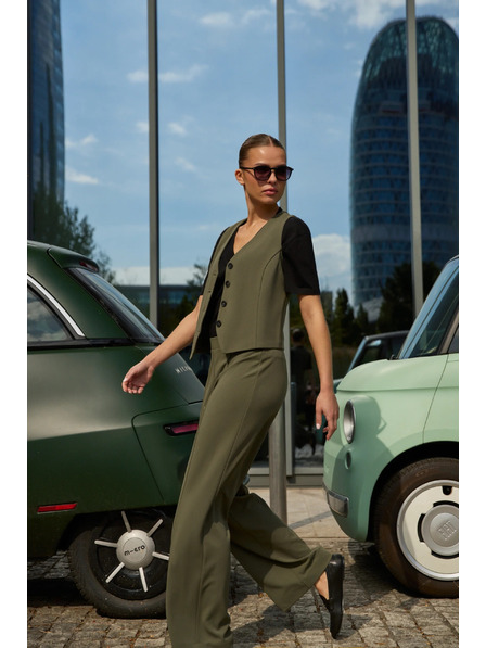 Moodo Olivenfarbene Weste von Moodo