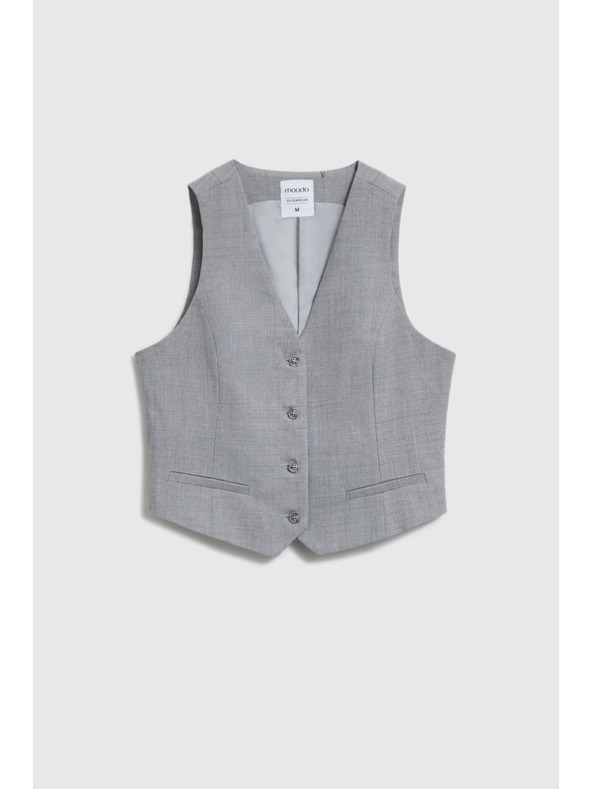 Moodo Elegante Weste grau Moodo