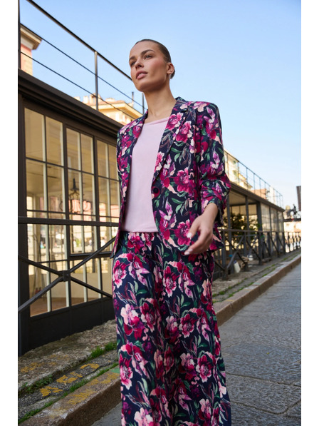 Moodo Blaue Blumenblazer von Moodo