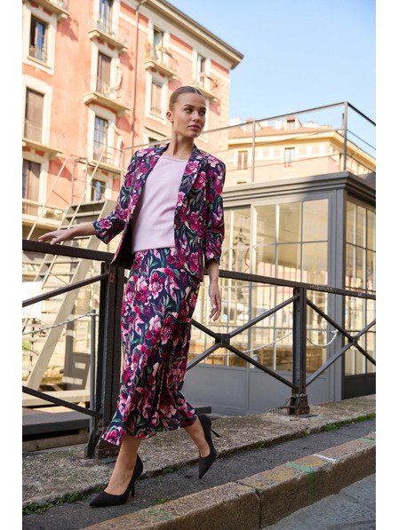 Moodo Blaue Blumenblazer von Moodo