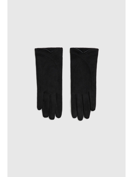 Moodo Glatte schwarze Handschuhe von Moodo