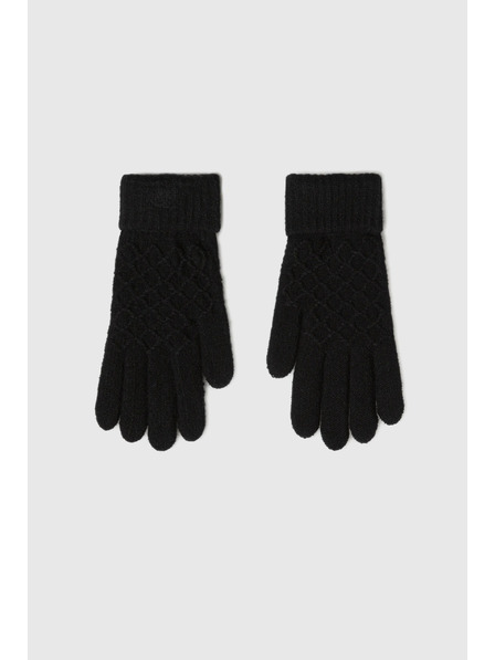 Moodo Schwarze Strickhandschuhe von Moodo