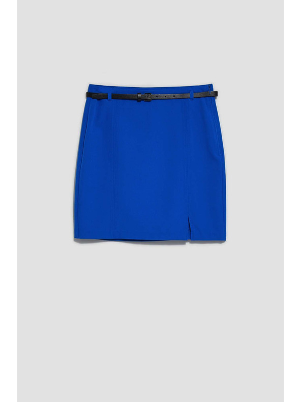 Moodo Blauer Mini-Rock mit Gürtel von Moodo