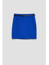 Moodo Blauer Mini-Rock mit Gürtel von Moodo
