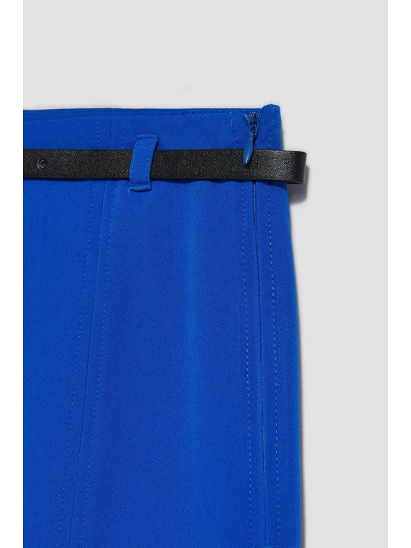 Moodo Blauer Mini-Rock mit Gürtel von Moodo