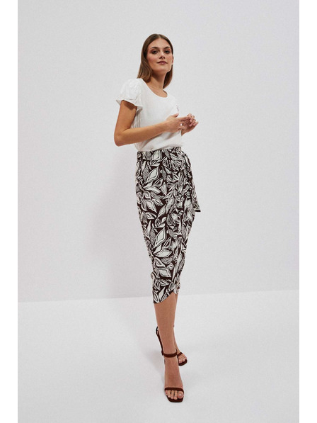 Moodo Gemusterter Rock mit Taillenband von Moodo