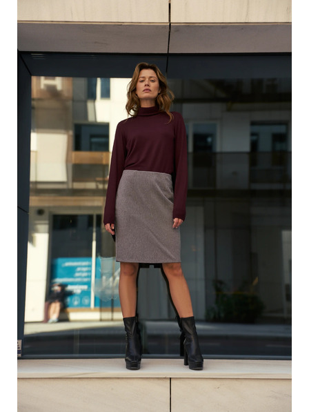 Moodo Bleistiftrock grau von Moodo