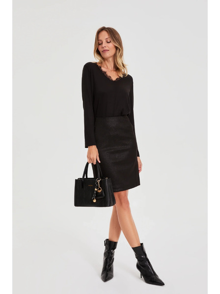 Moodo Bleistiftrock schwarz von Moodo