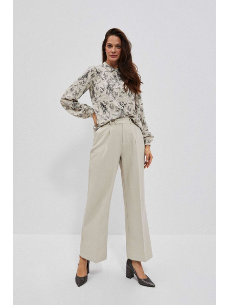 Moodo Sandfarbe Hose mit weitem Bein von Moodo