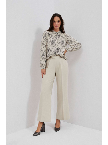 Moodo Sandfarbe Hose mit weitem Bein von Moodo