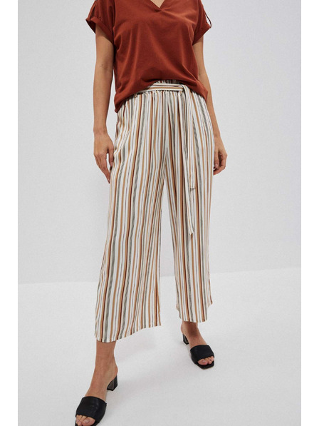 Moodo Gestreifte Perlmutt-Hosenrock von Moodo