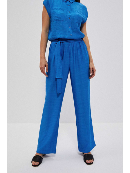 Moodo Azurblaue Hose mit weiten Hosenbeine von Moodo