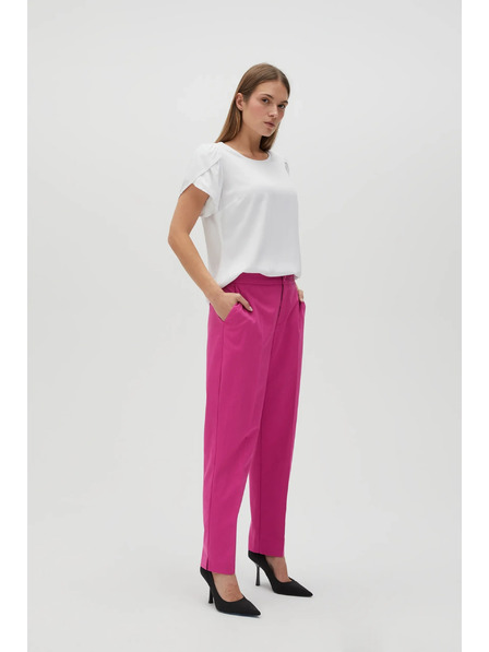 Moodo Fuchsia-Hose mit geraden Hosenbeine von Moodo