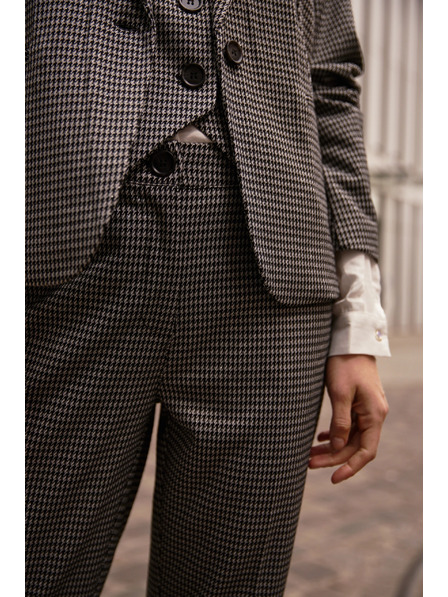 Moodo Graue Hose mit Pepita-Muster von Moodo