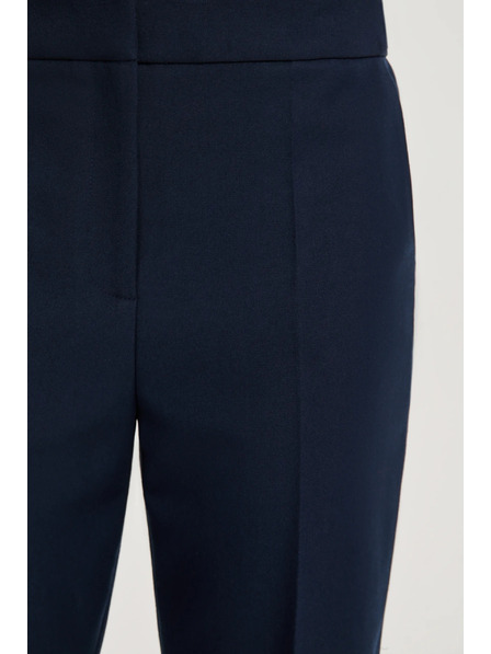Moodo Dunkelblau Hose mit geradem Bein im Köcherstil Moodo