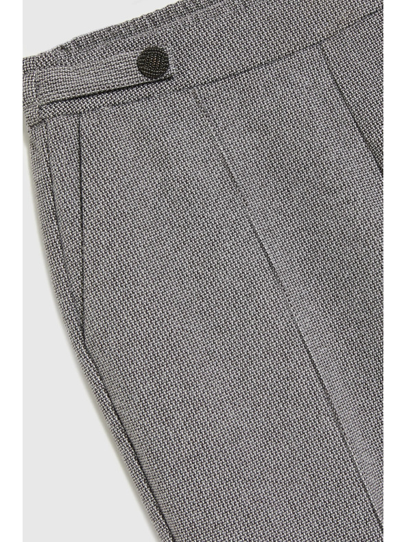 Moodo Graue Zigarettenhose Moodo