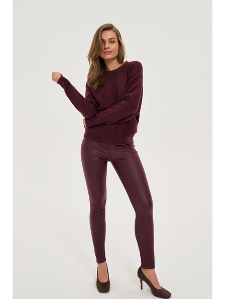 Moodo Beschichtete Hose weinrot Moodo