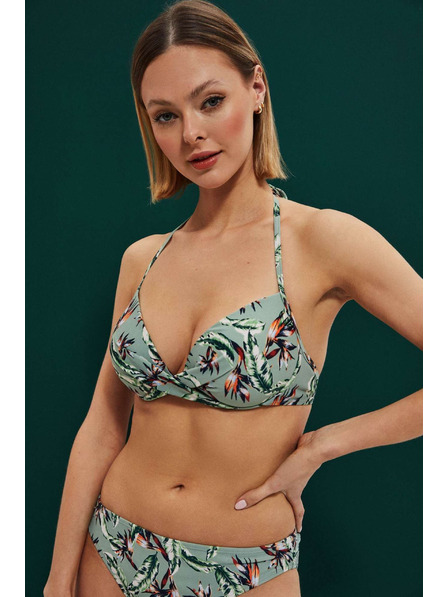 Moodo Bikinoberteil in Silber Moodo