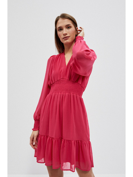 Moodo Kleid mit Volant und Ballonärmeln Moodo