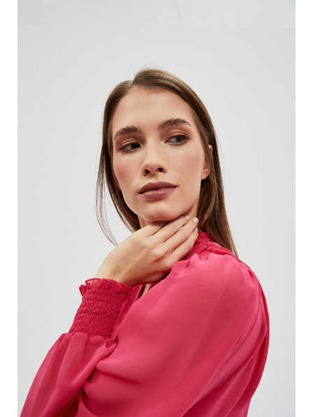 Moodo Kleid mit Volant und Ballonärmeln Moodo