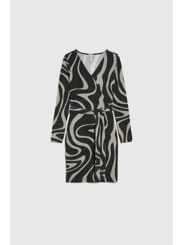 Moodo Figurbetonte graue Kleider Moodo