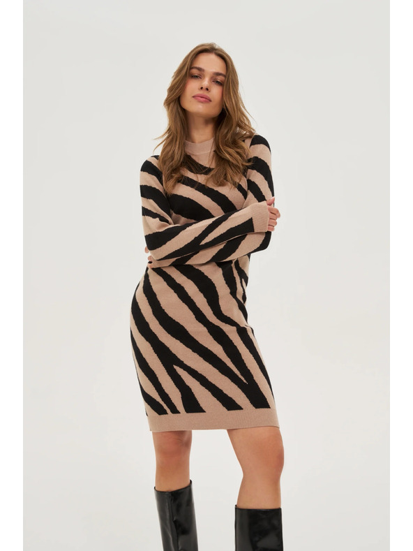 Moodo Figurbetonte beige Kleider Moodo