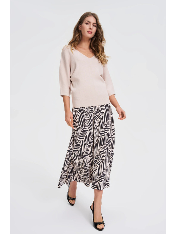 Moodo Pullover mit 3/4-Ärmeln beige Moodo