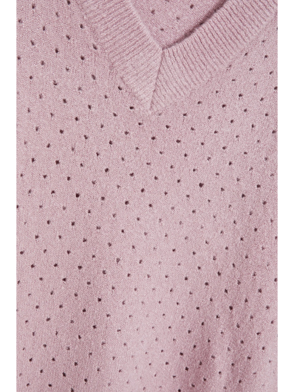 Moodo Azurblaue rosa Pullover Moodo