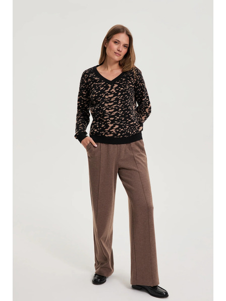 Moodo Pullover in einfachem Schnitt schwarz Moodo