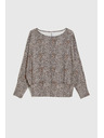 Moodo Pullover mit Leopardenmuster beige Moodo
